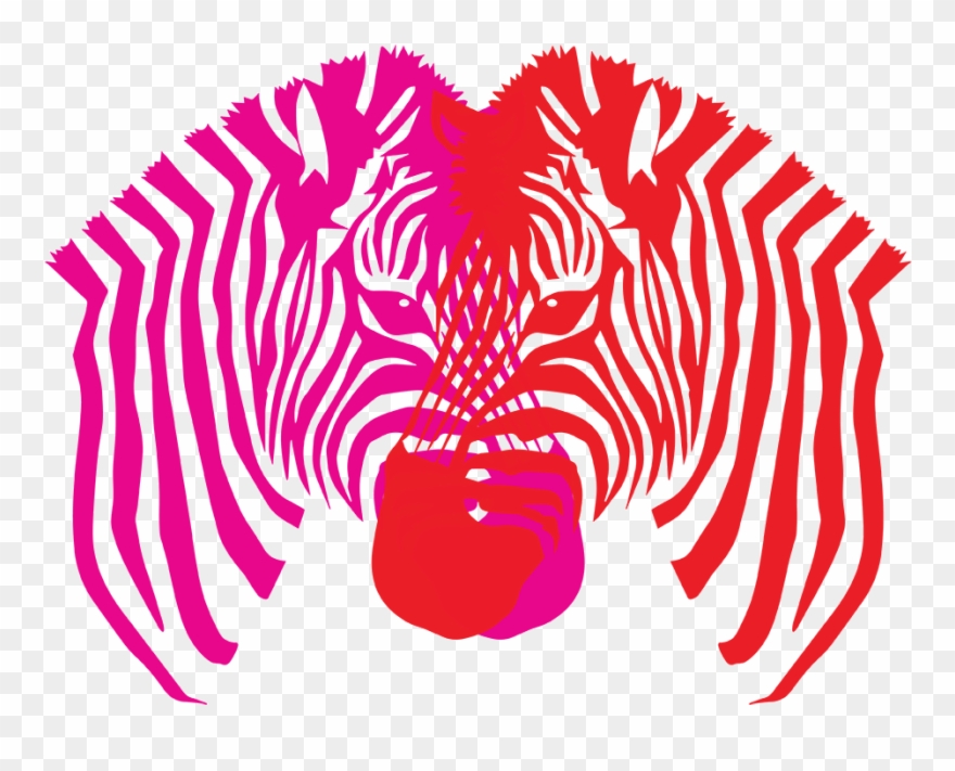 Double Zebra Hp/r - Zebra Head Coloring Pages Clipart