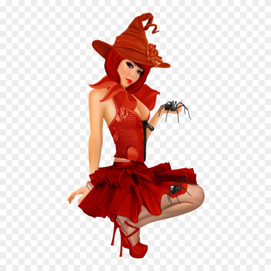 Personnage Femme Halloween - Vi Nina Clipart