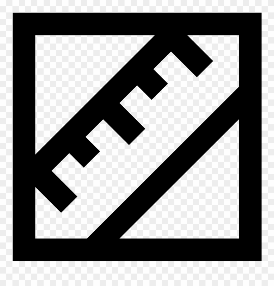 This Icon Is Depicting A Ruler Tilted Diagonally And - Lipids Icon Clipart