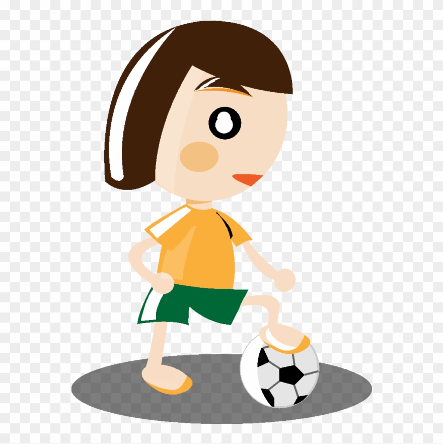 Девушка С Мячом - Sport Girl Vector Png Clipart