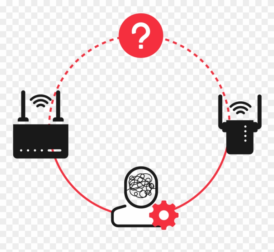 The Traditional Wireless Router And Wifi Repeatercan Clipart