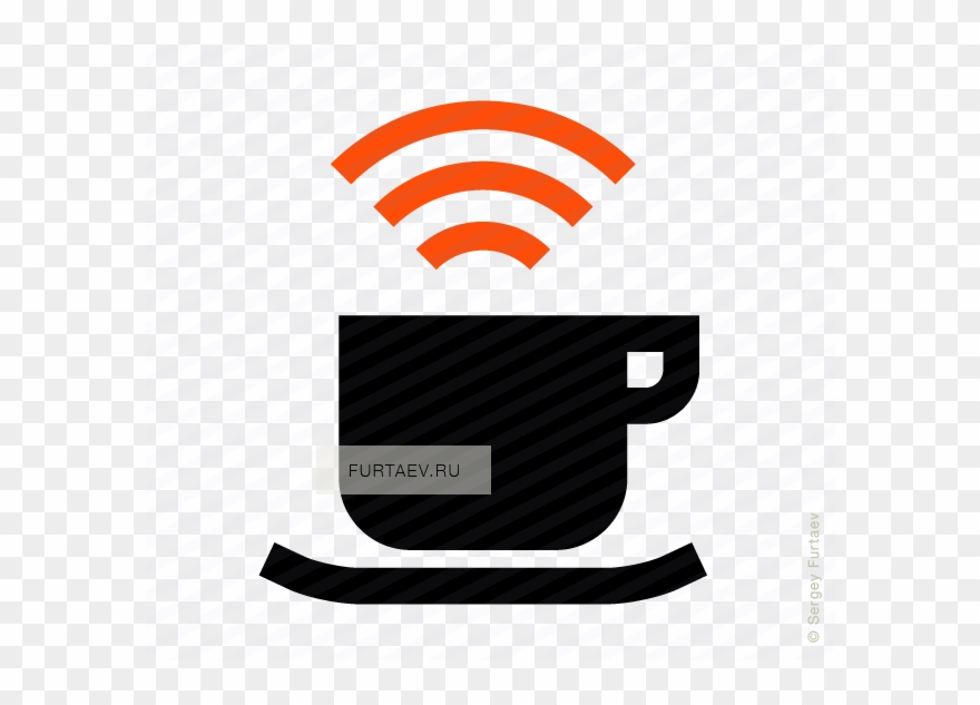 Vector Icon Of Mug Under Wi-fi Signal Sign - Luggage Tracking Icon Clipart
