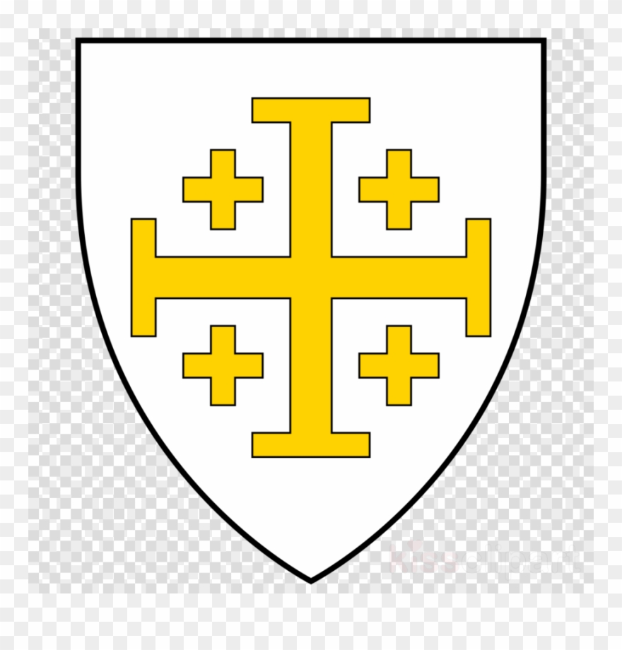 Jerusalem City Coat Of Arms Clipart Kingdom Of Jerusalem - Fulk King Of Jerusalem Coat Of Arms - Png Download