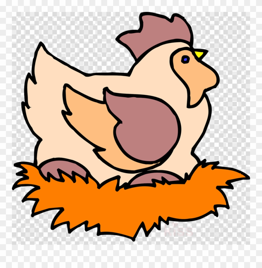Chicken On Nest Clipart Chicken Clip Art - Chicken - Png Download