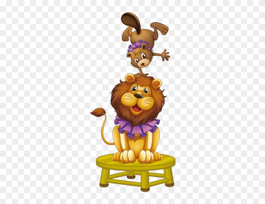 Clipart Animals Animated - Circus Animals Cartoon Png Transparent Png