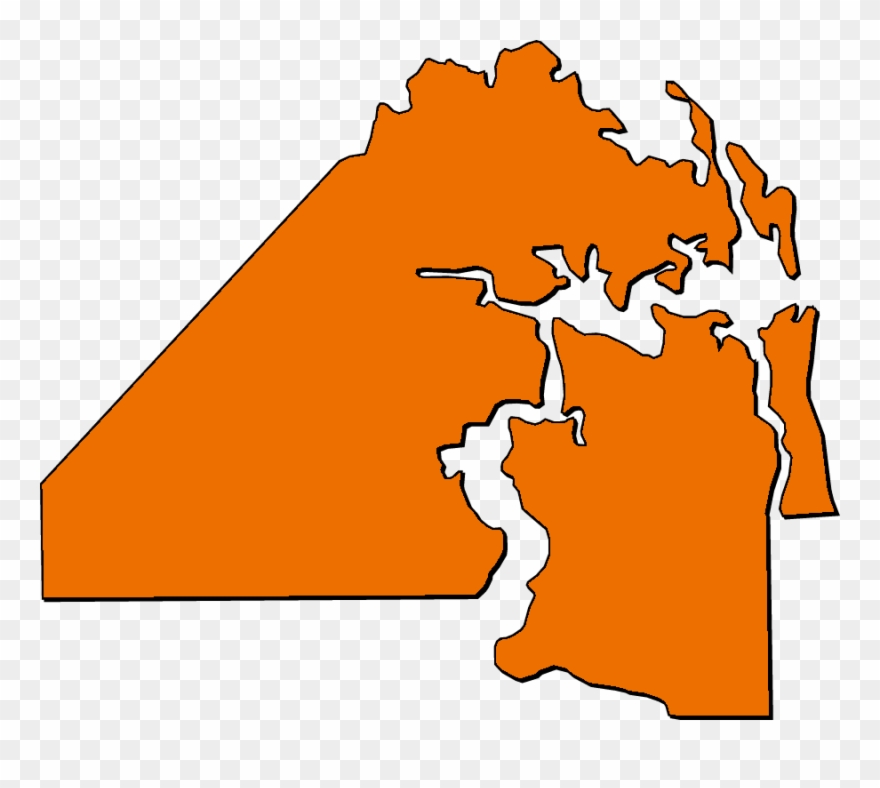 A Collection Of Simplified Outline Maps Of Duval County Clipart