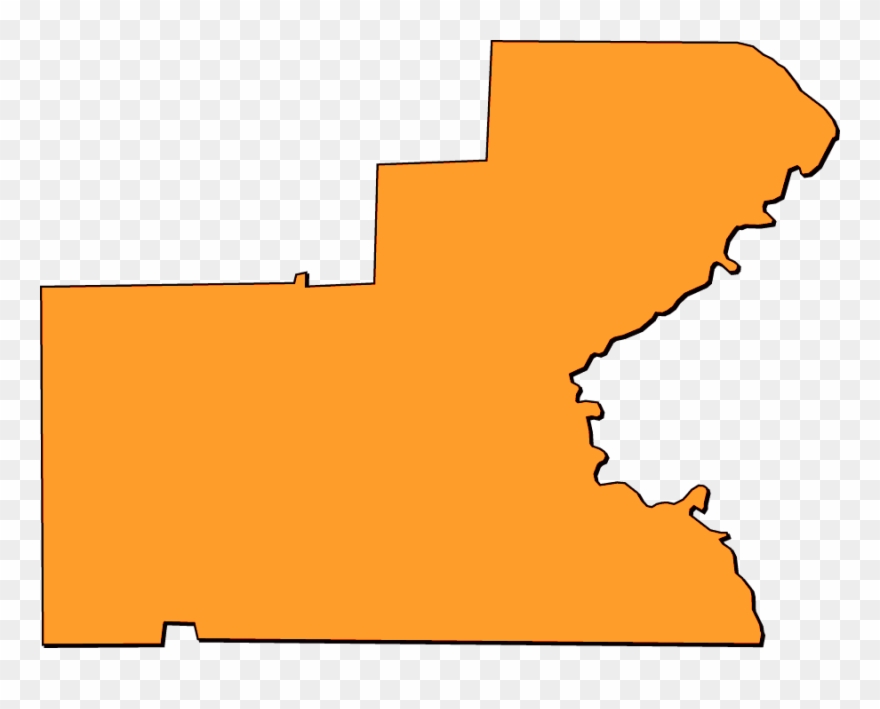 A Collection Of Simplified Outline Maps Of Glades County - Shape Clipart