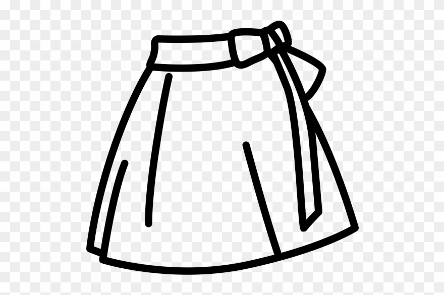 Crepe Wrap Skirt Clipart