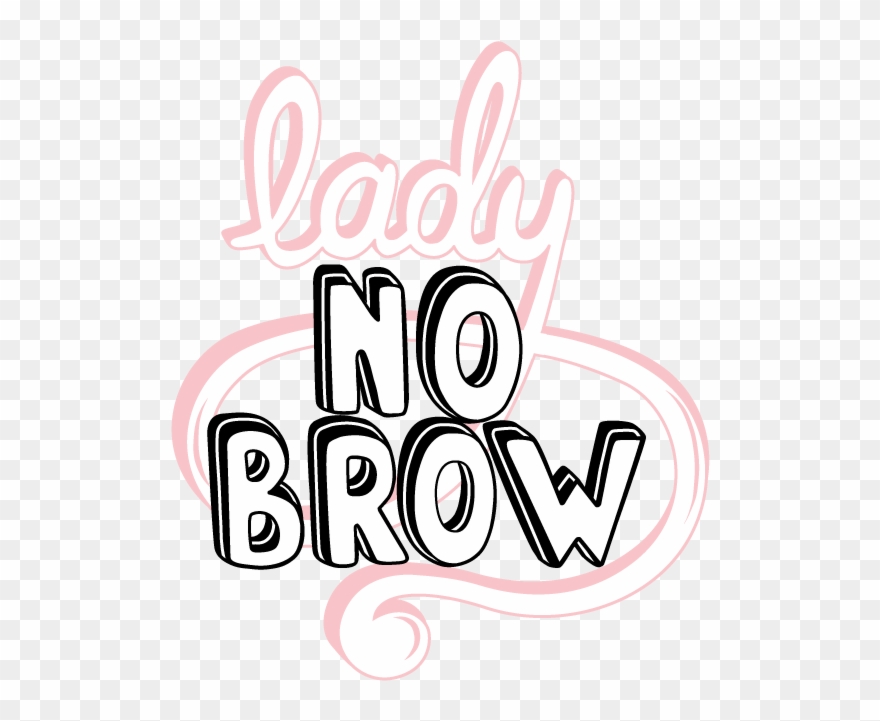 Lady No Brow - Calligraphy Clipart