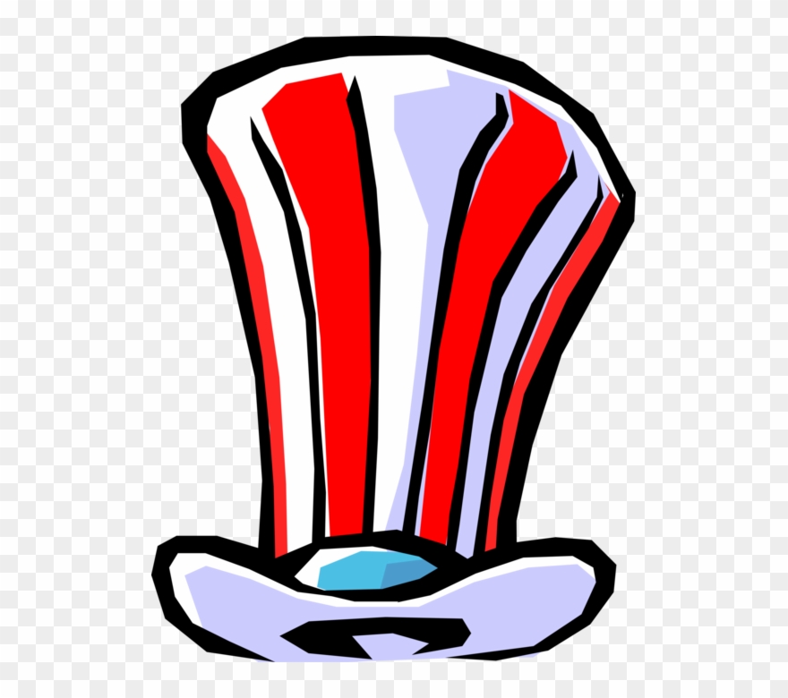 Vector Illustration Of Washington, D - Uncle Sam Hat Clipart