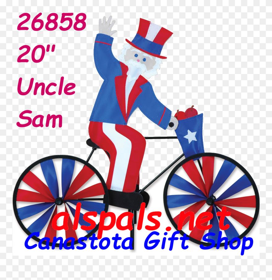 26858 Uncle Sam 20" Bicycle Spinners - Generic 2600mah Portable Power Bank External Usb Battery Clipart