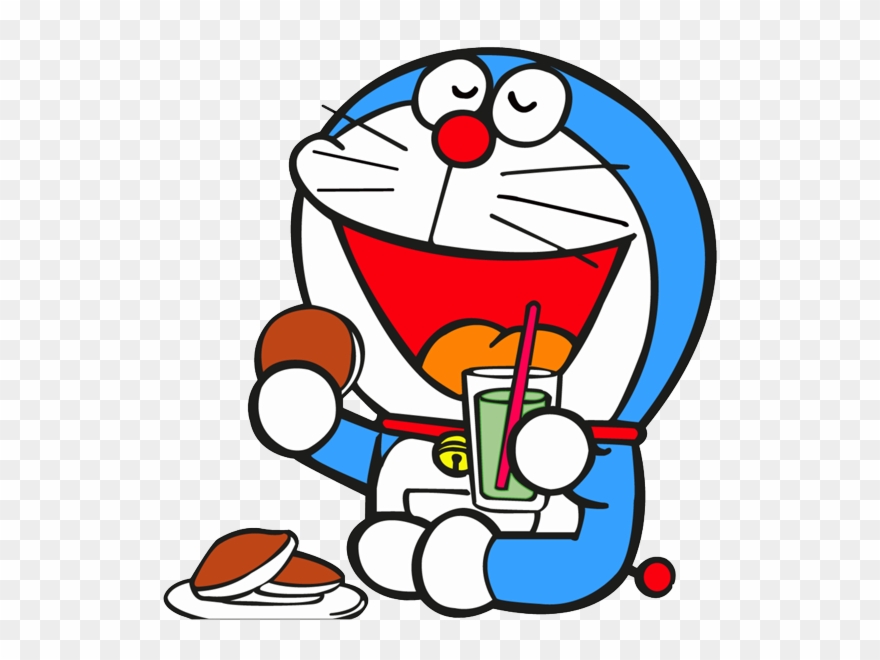 Doraemon Clipart - Doraemon With Dora Cake - Png Download