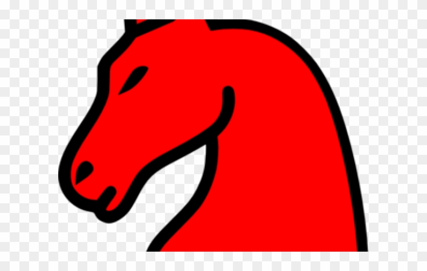 Chess Knight Cliparts - Red Knight Chess Piece - Png Download