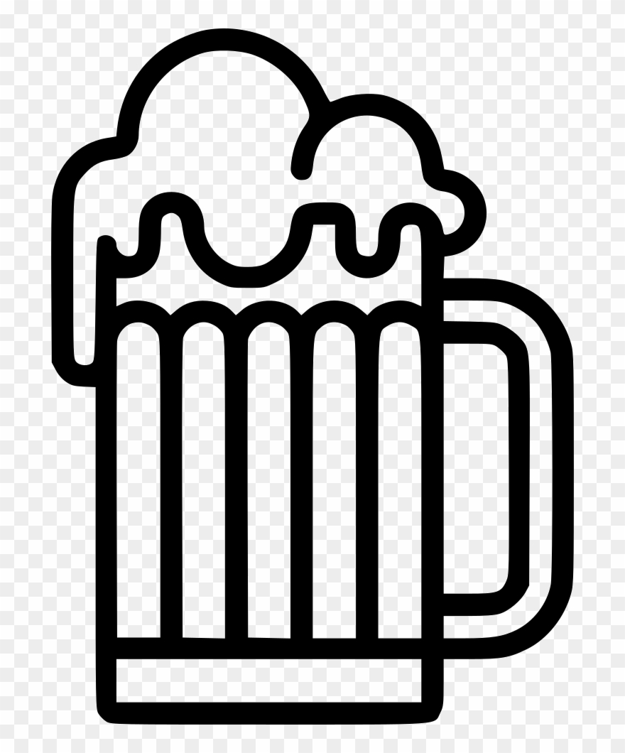 Beer Pint Svg Png Icon Free Download - Outline Beer Mug Png Clipart