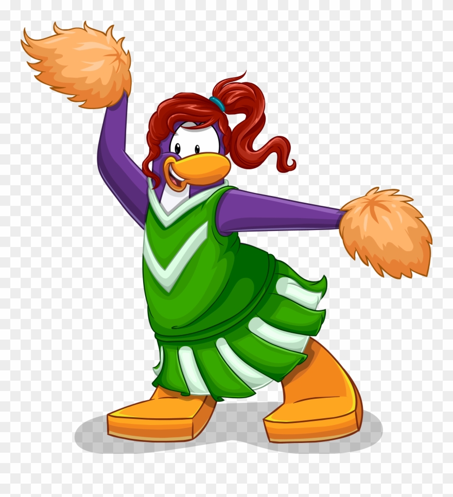 Snow And Sports Sept 2014 5 - Club Penguin Cheerleader Clipart
