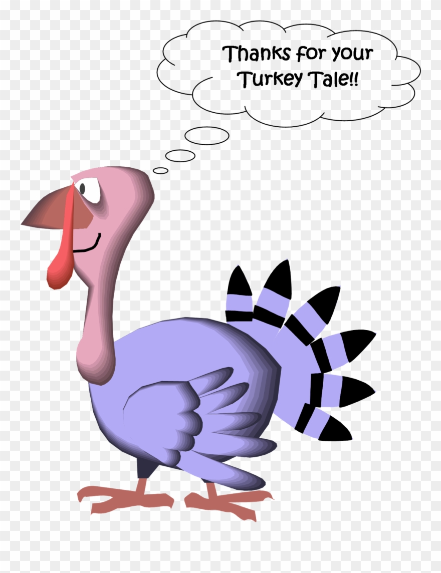 First Guest Turkey Tale Teller - Funny Turkey Clipart