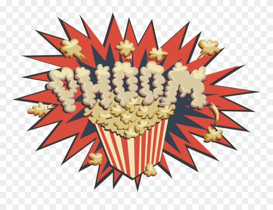 Explosion Clipart Popcorn - Blank Comic Book For Kids [book] - Png Download