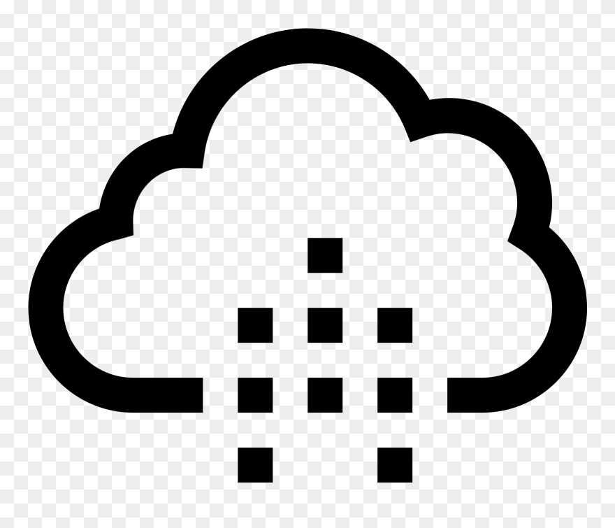 This Icon Is Showing Weather That Is Moderate Rain - Icon Clipart