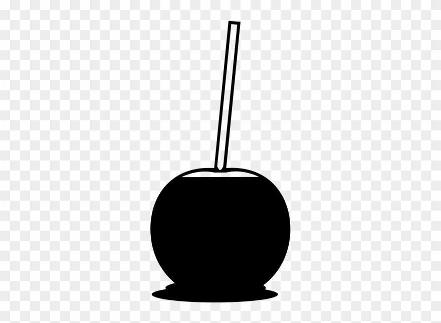 Candy Apple Rubber Stamp Clipart