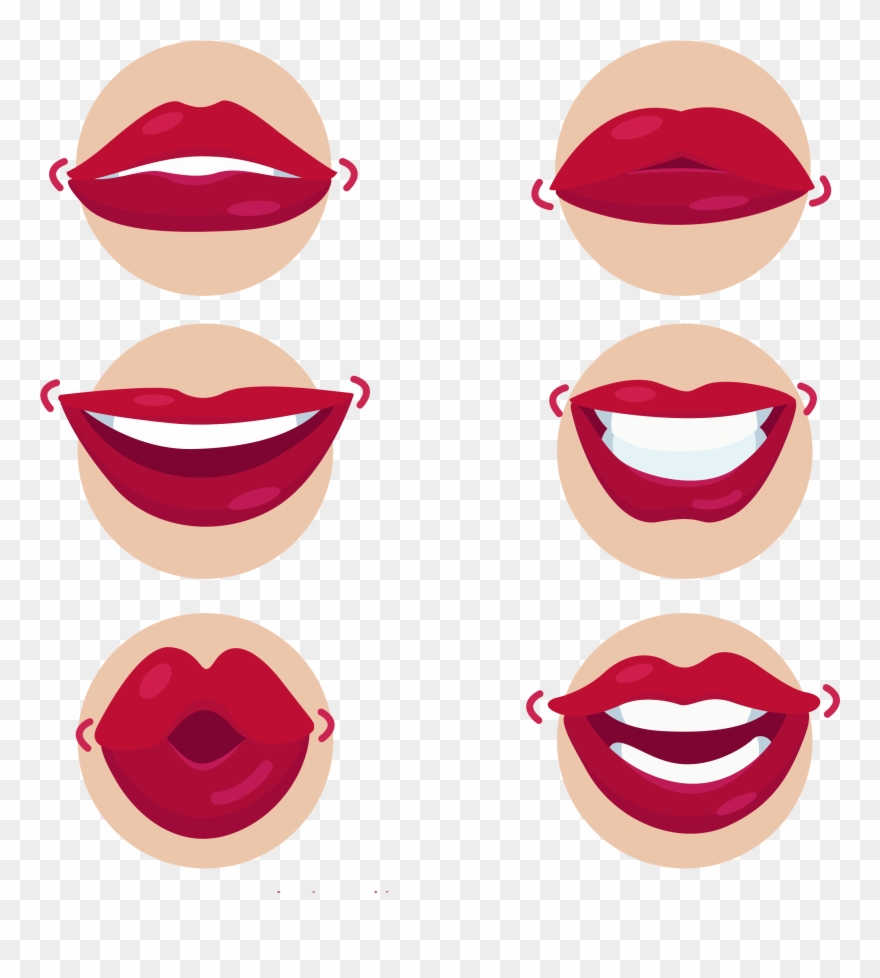 Mouth Kiss Cartoon Lips Transprent Png Free - Cartoon Lips Clipart