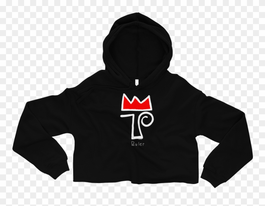 Ruler Crop Hoodie - Sweatshirt Clipart