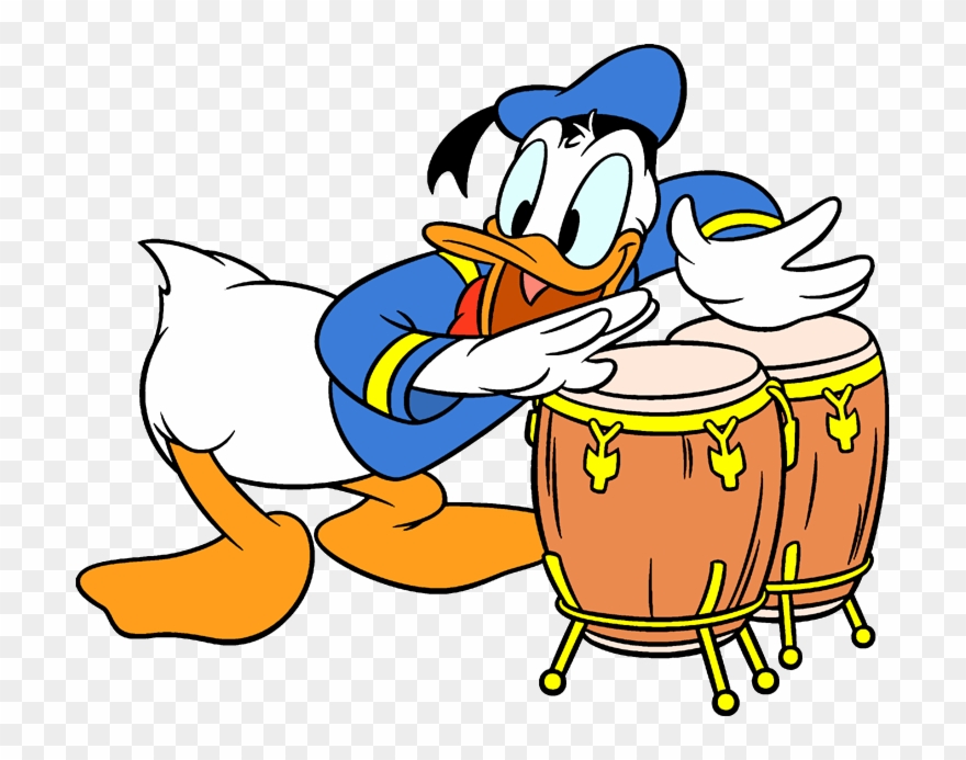 Donald Duck Clipart Safari - Donald Duck Music Gif - Png Download