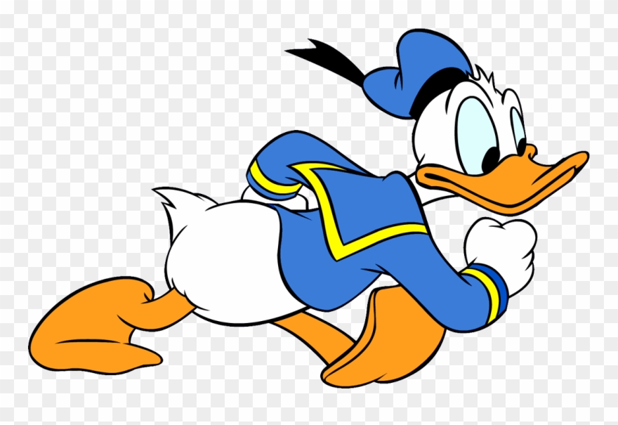 Donald Duck Clipart Ear - Desenho Do Pato Donald Colorido - Png Download