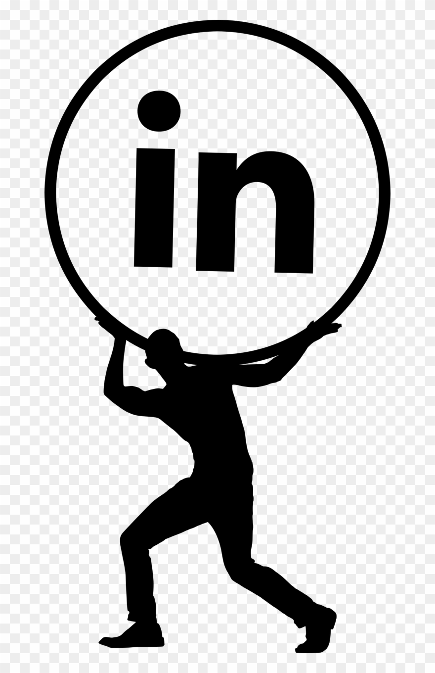 Silhouette Linkedin Social Media - Linkedin Clipart
