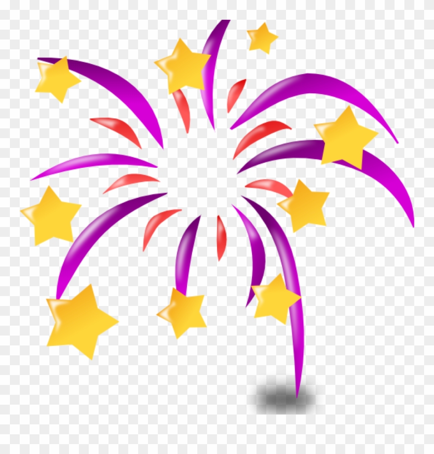 Clipart Congratulations Congratulations Clipart And - New Year Fireworks Cartoon - Png Download