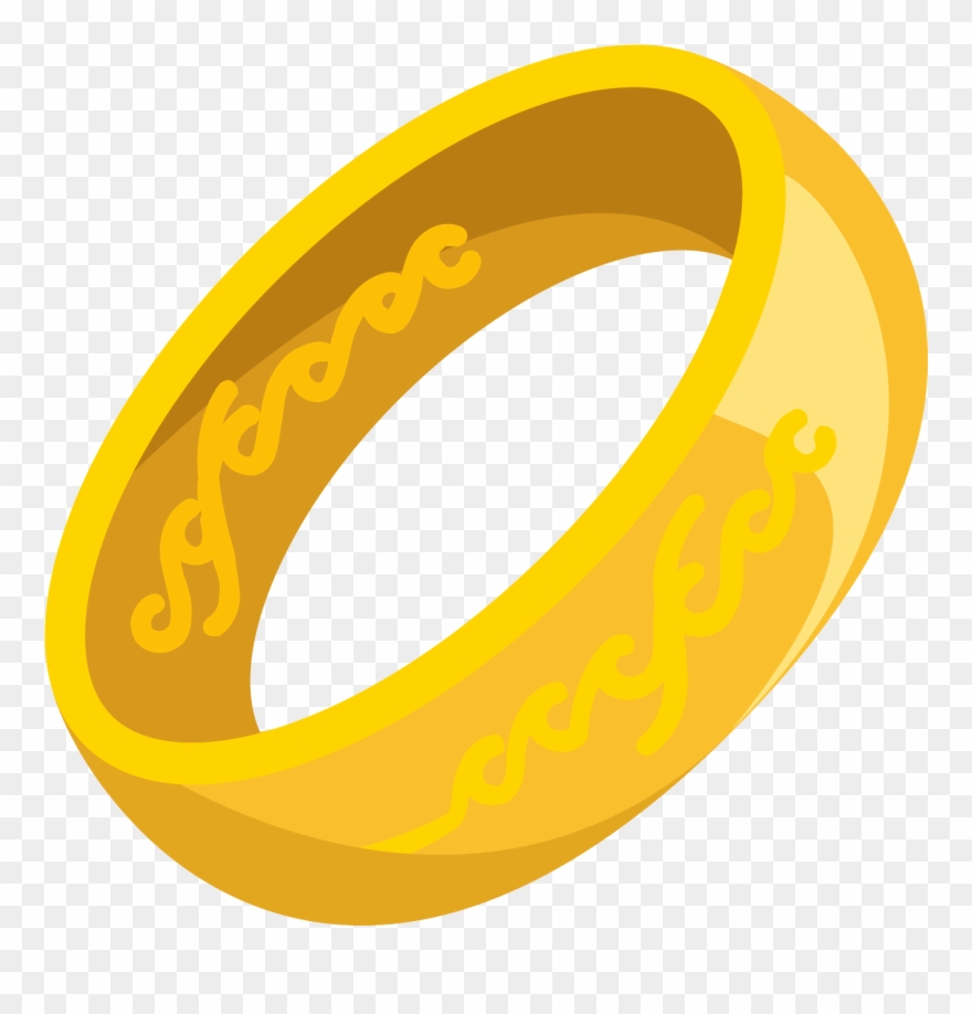 One Ring Png Icon - Lotr Ring Vector Png Clipart