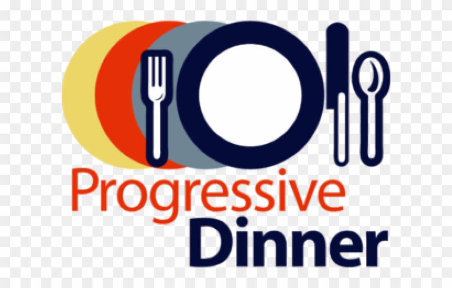 Progressive Dinner Clip Art - Png Download