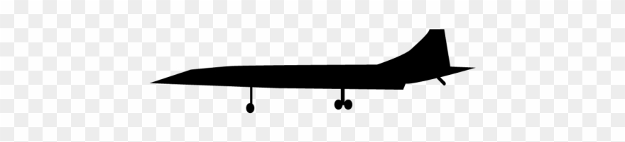 Stickers Autocollant Avion Silhouette - Concorde Clipart