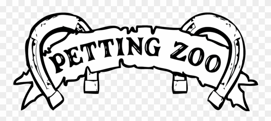 Get Free High Quality Hd Wallpapers Free Coloring Page - Petting Zoo Clipart Black And White - Png Download