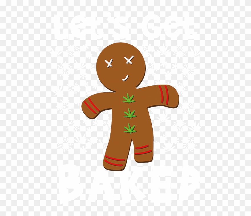 Lets Get Baked Gingerbread Man Stock Transfer - Illustration Clipart