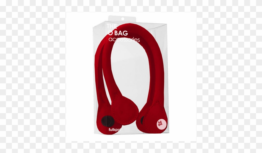 Short Faux Leather Red Handles O'bag - Illustration Clipart