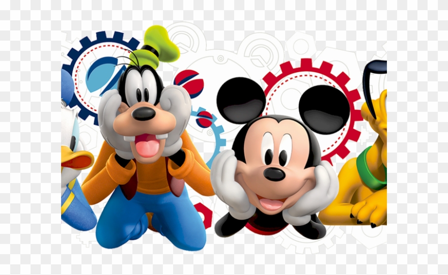 Mickey Mouse Clipart Gears - Disney Mickey Mouse Clubhouse Capers Giant Wall Decal - Png Download