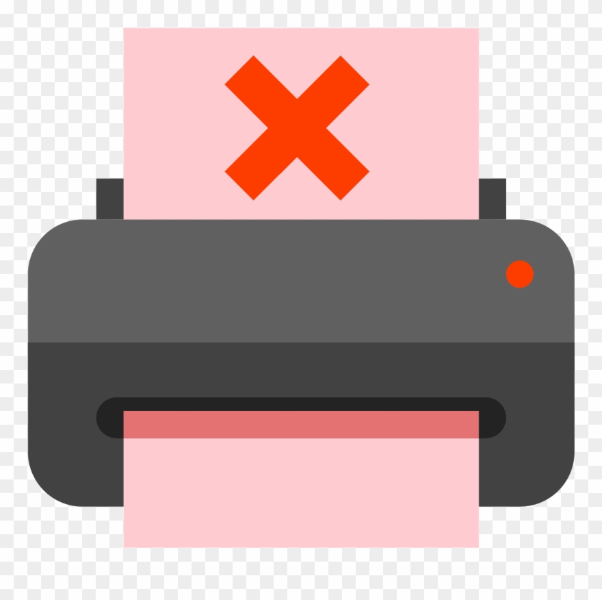 Printer Out Of Paper Icon Clipart