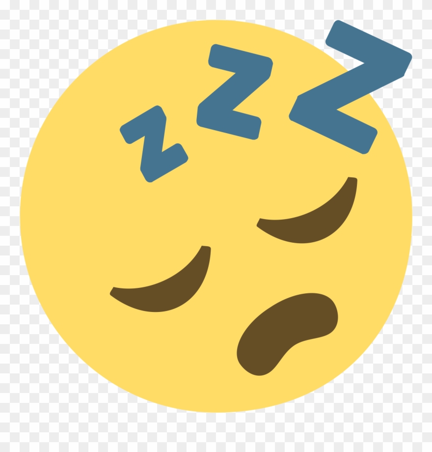 Open - Sleeping Emoji Transparent Background Clipart