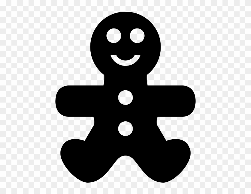 Gingerbread White Icon Png Clipart