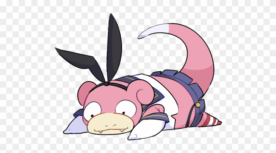 Pink Mammal Vertebrate Cartoon Nose Clip Art - Shimakaze Slowpoke - Png Download