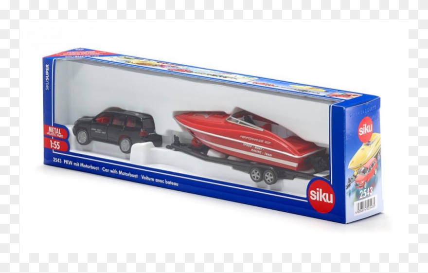 Siku 2543 - Car With Motorboat Super Series Clipart
