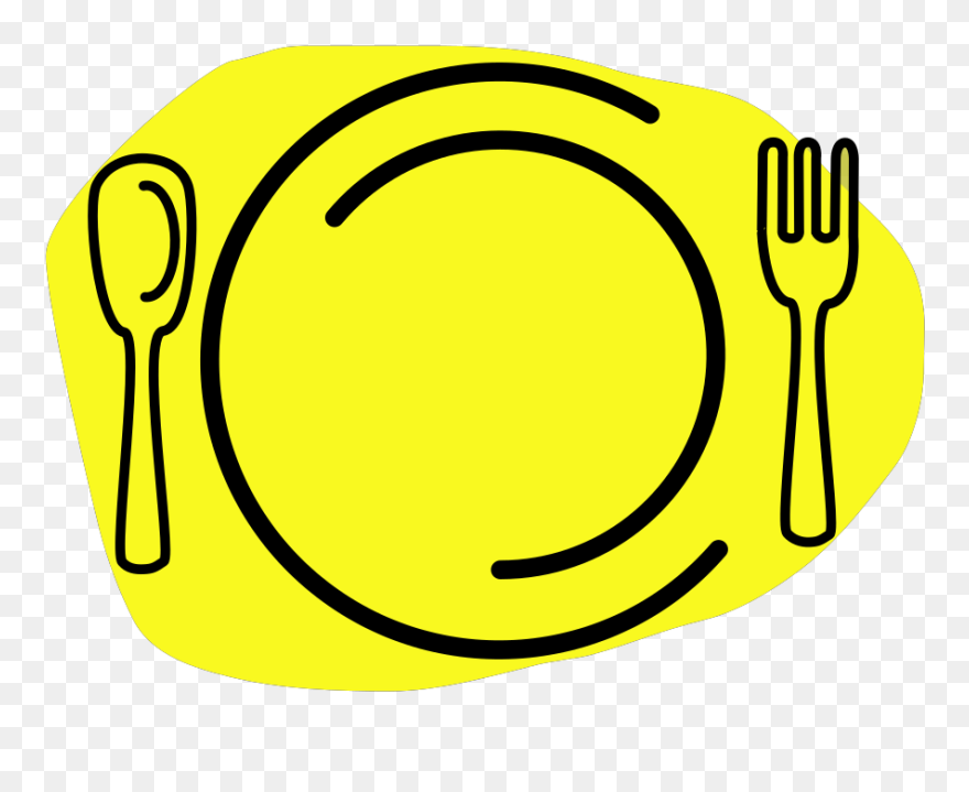 Svg Black And White Library Bridge Integrated Primary - Plate Fork And Knife Clipart - Png Download