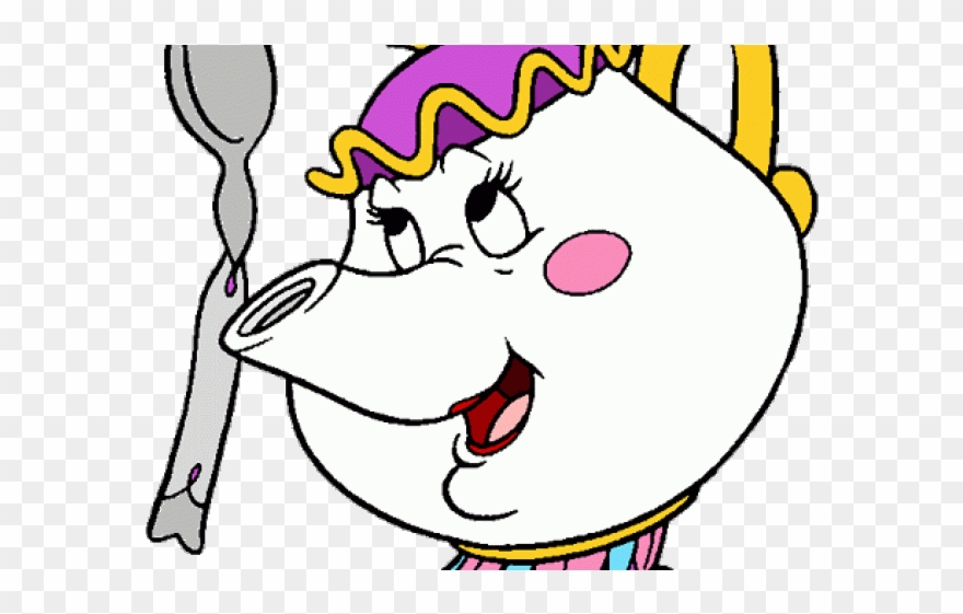 Teapot Clipart Mrs Potts - Clip Art - Png Download