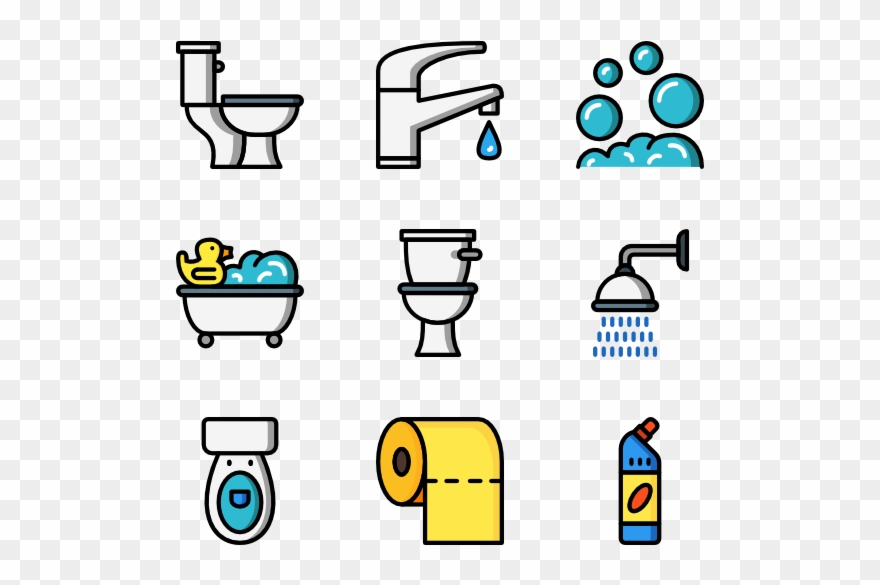 Bathroom Objects - Clip Art - Png Download