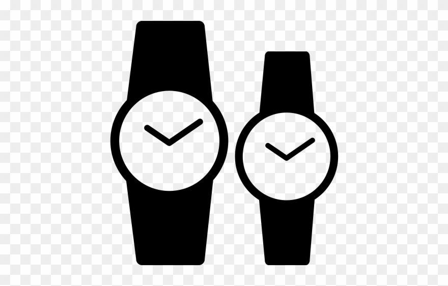 Watches Rubber Stamp - Watch Silhouette Png Clipart