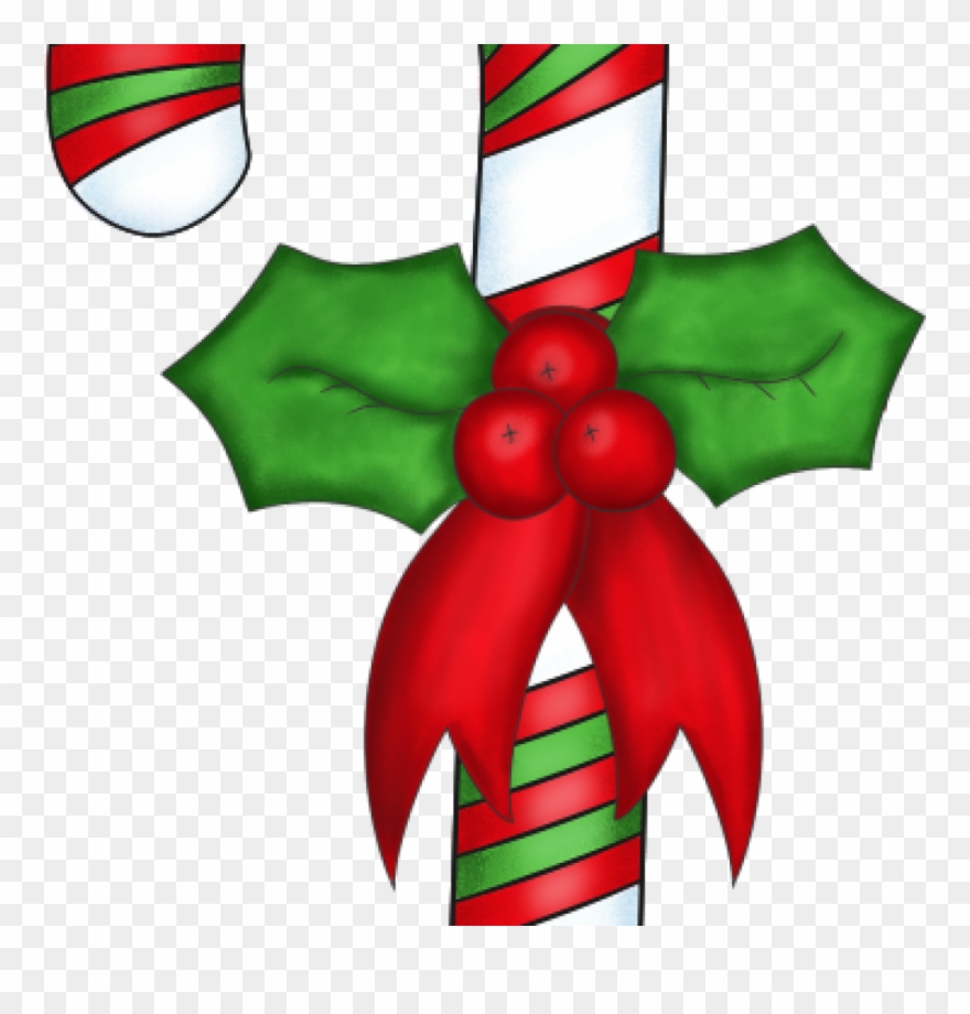 Free Holly Clipart 1123 Free Clip Art Images For Valentines - Christmas Candy Cane Clipart - Png Download