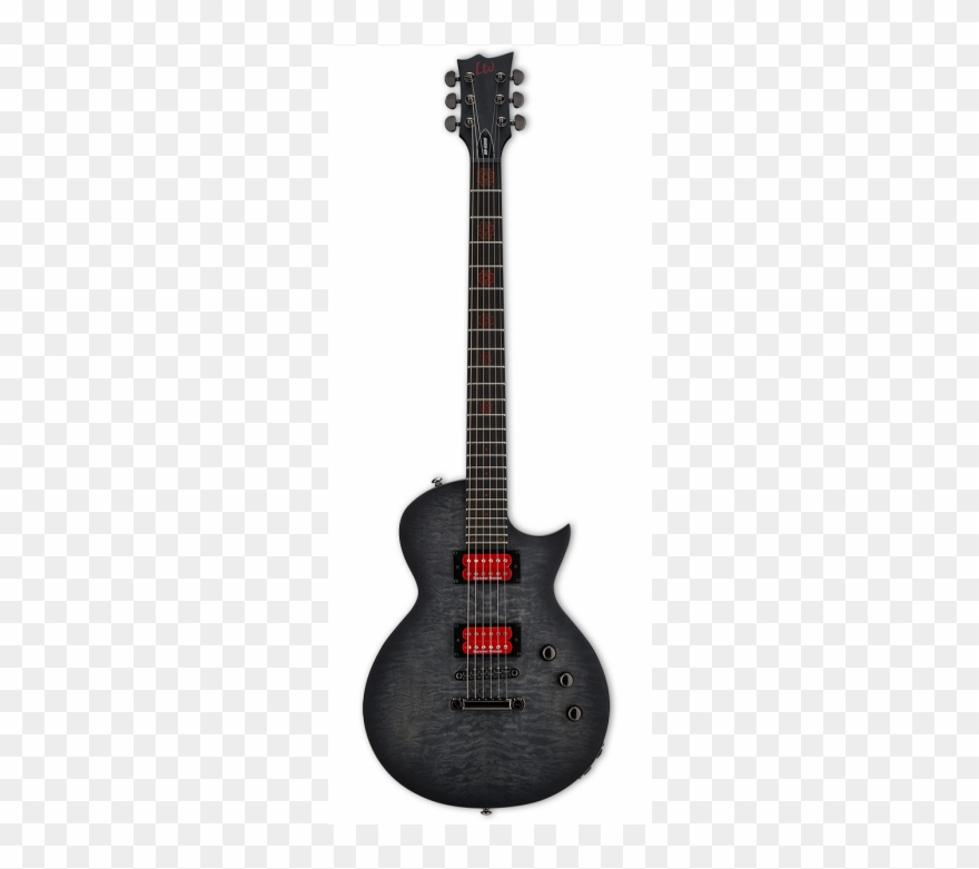 Esp Ltd Bb-600 Baritone See Thru Black Sunburst Satin - Pink Electric Guitar Clipart