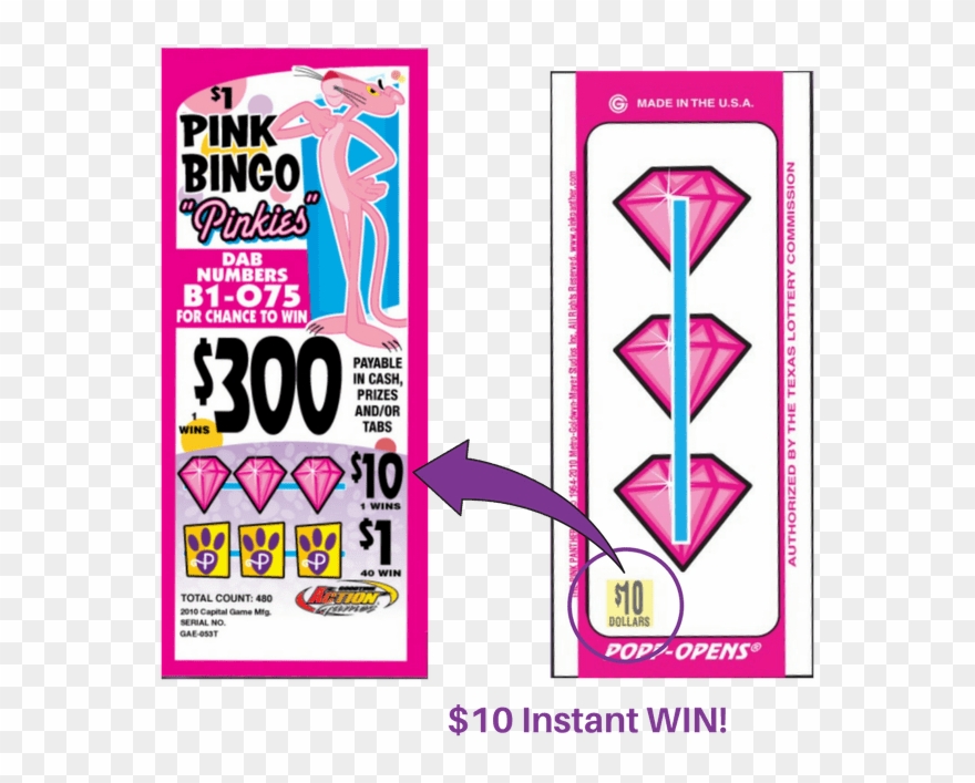 $10 Instant Win Ticket Example Clipart