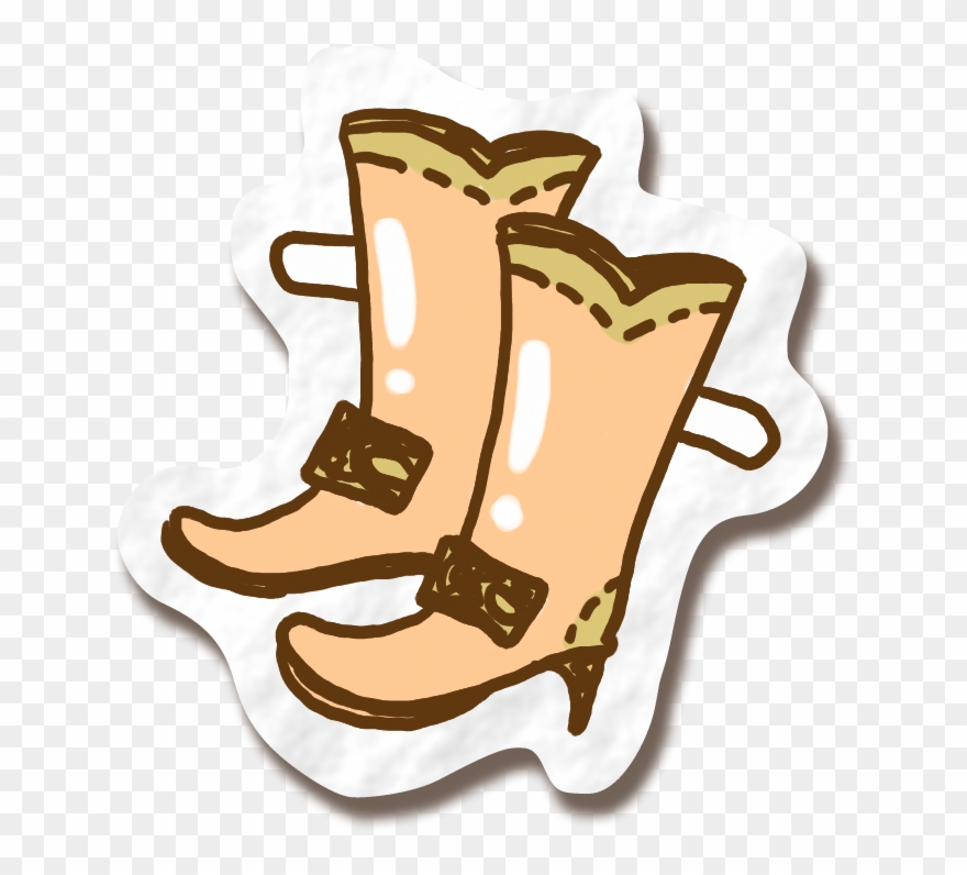 Clip Shoes Designer Graphic Black And White Stock - Boot - Png Download