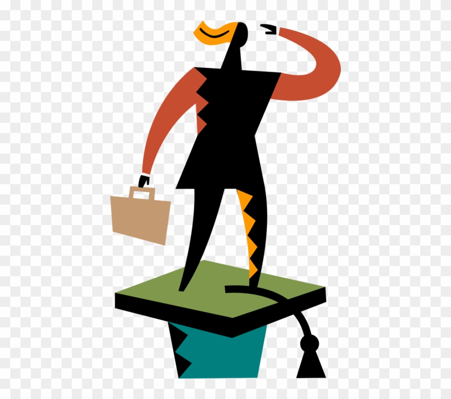 Vector Illustration Of High School College, University Clipart